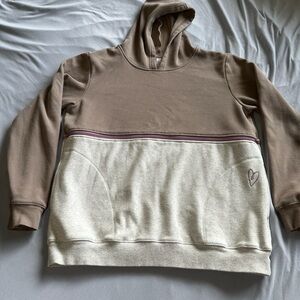 Latched Mama Trailblazer Neutral Beige & Cream Nursing/Baby Wearing Hoodie